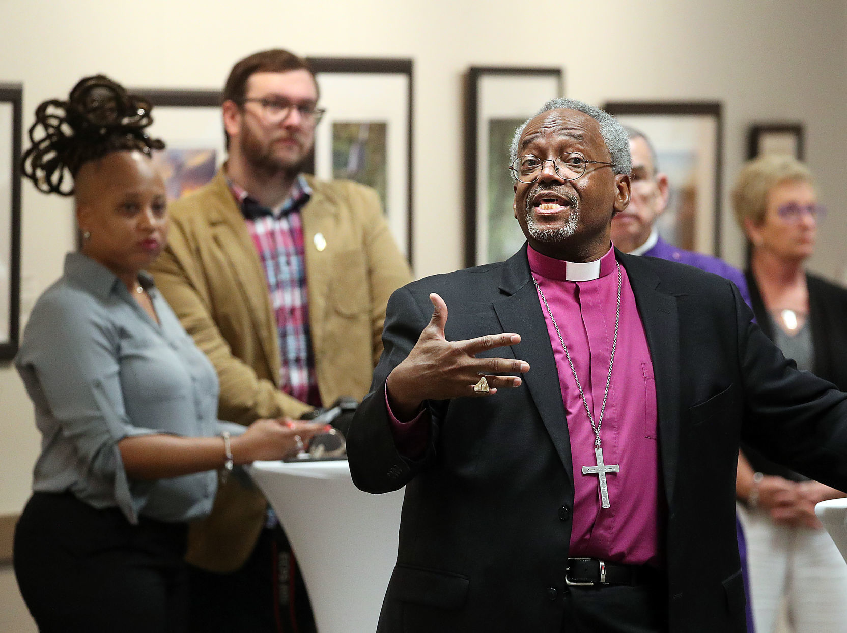 Bishop Michael Curry answers question
